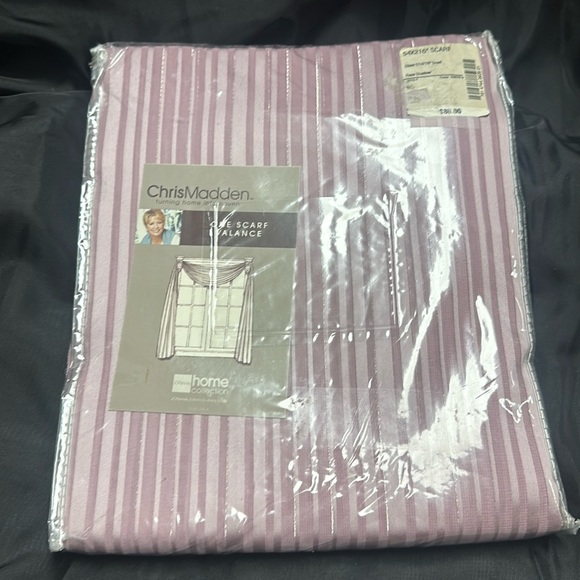 Scarf Valance 51”x216” color rose shadow - Picture 1 of 7